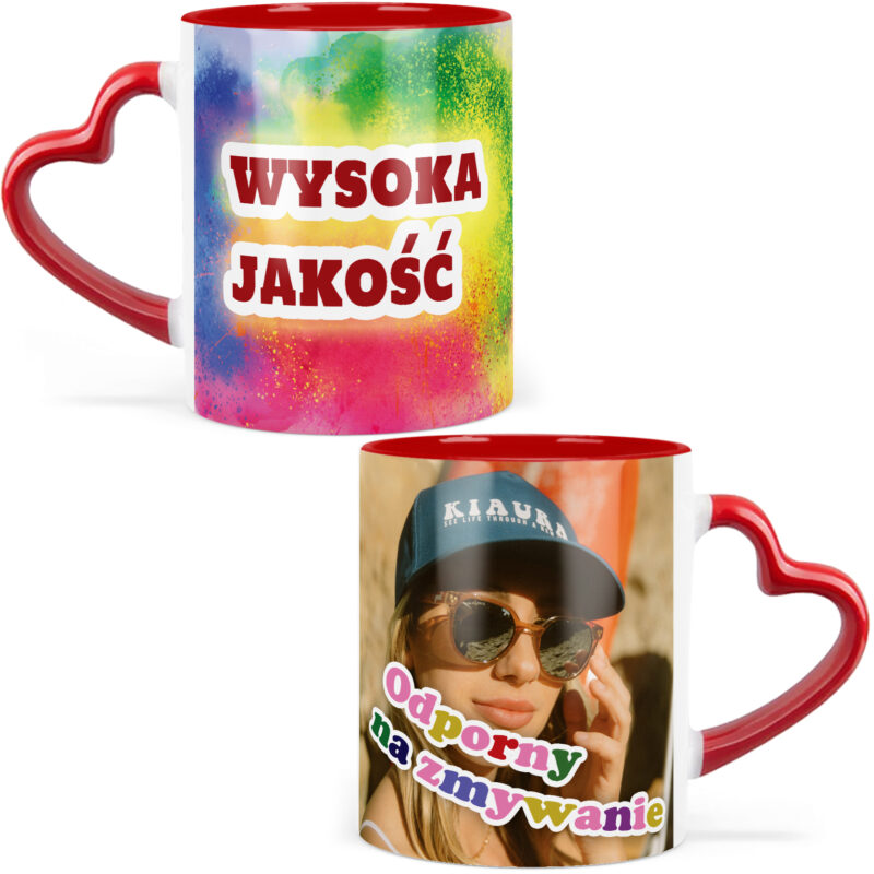 Kubek Serce z Własnym Nadrukiem - obrazek 4