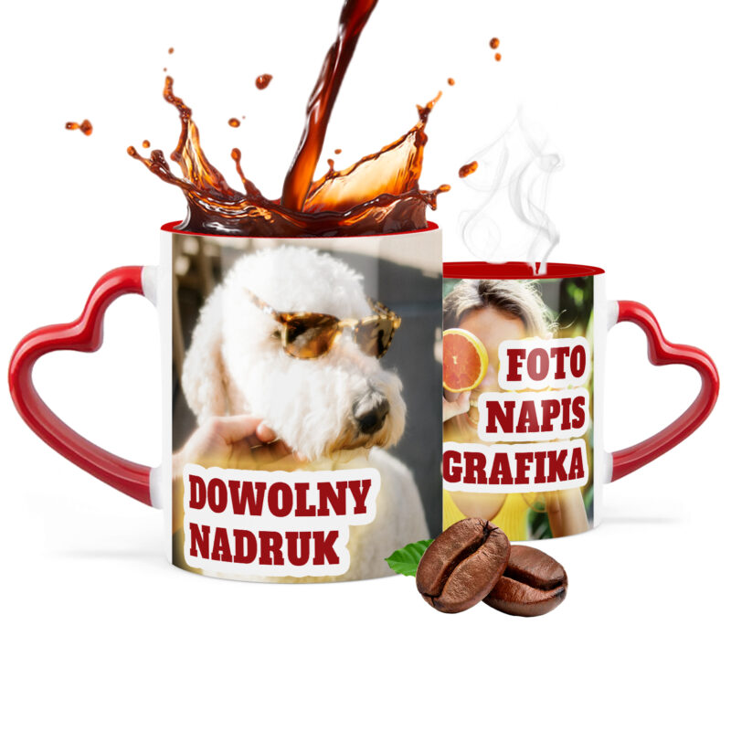 Kubek Serce z Własnym Nadrukiem - obrazek 3