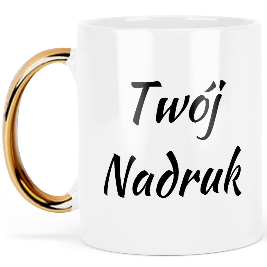 Kubek Złote Ucho z Własnym Nadrukiem Złoty