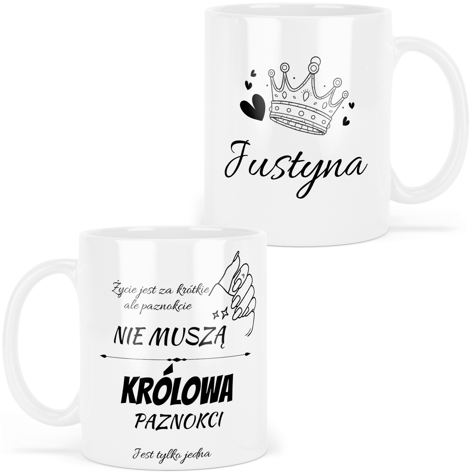 Kubek personalizowany DLA MANICURZYSTKI królowa paznokci