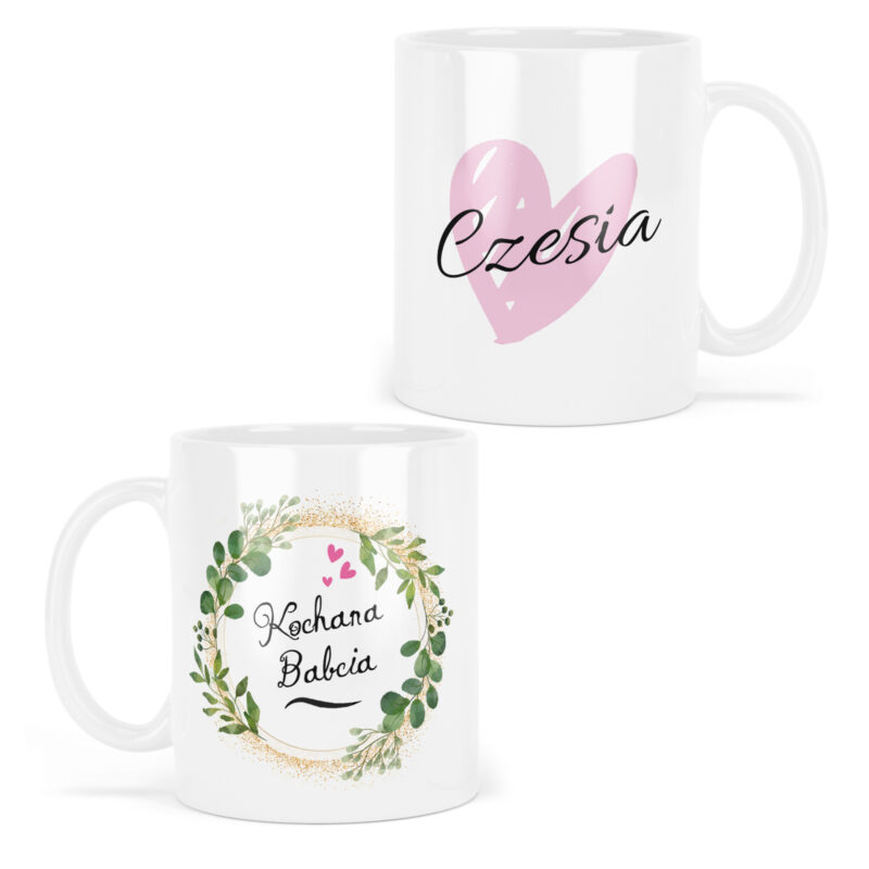Kubek z napisem KOCHANA BABCIA