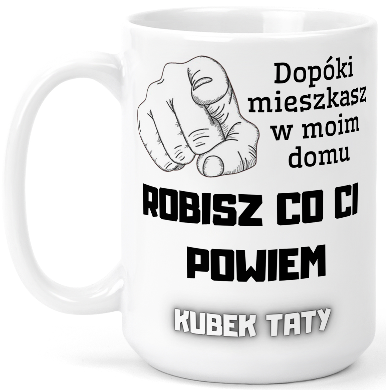 • Kubek xxl DLA TATY śmieszny prezent xxl