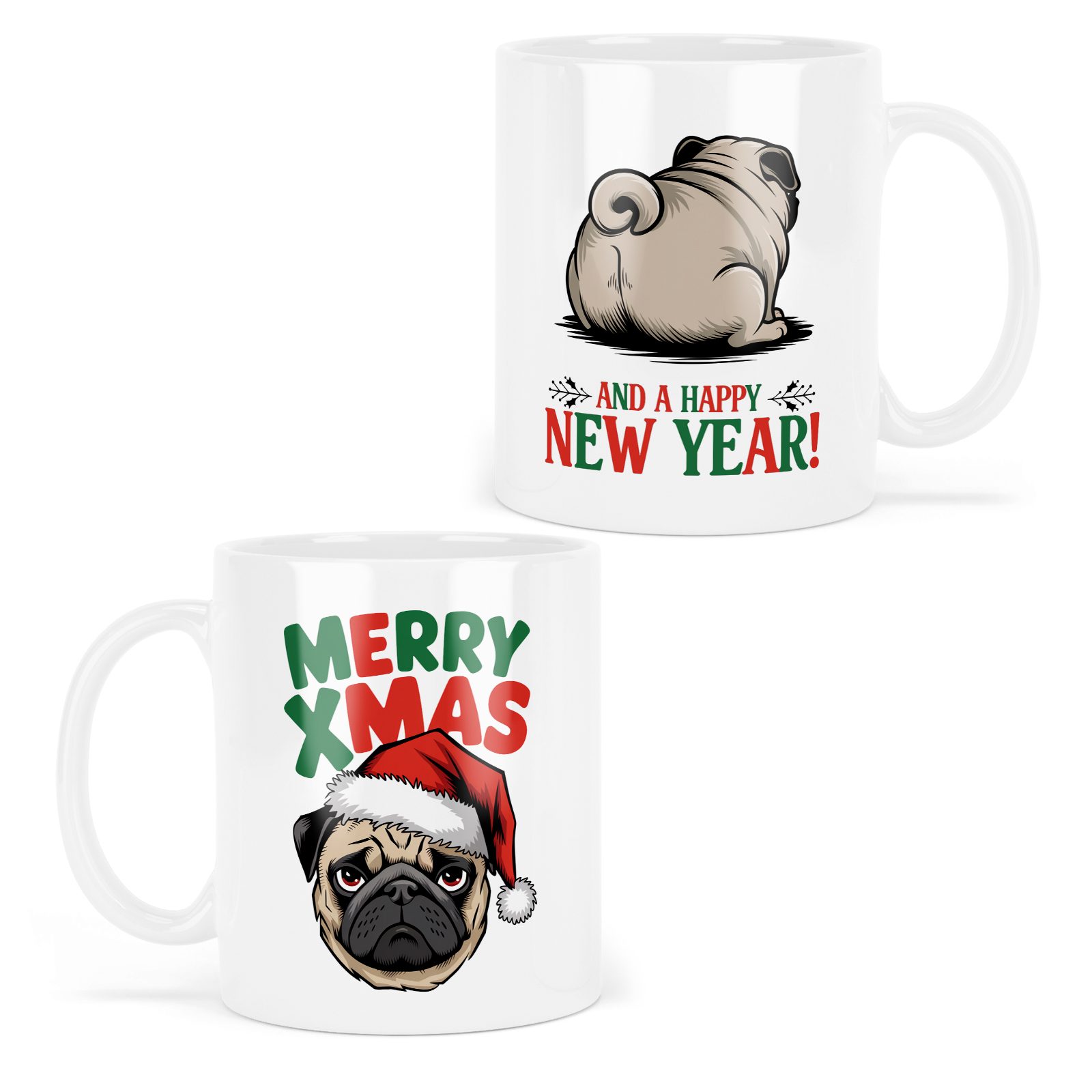 Kubek na boże narodzenie MOPS merry xmas