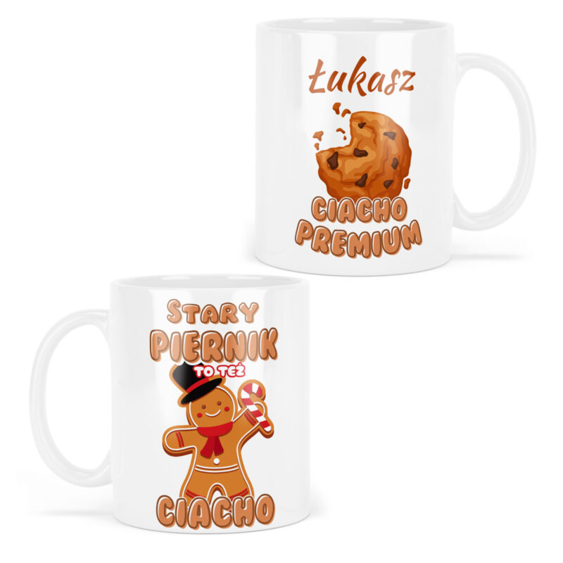 Kubek na święta bożego narodzenia CIACHO PREMIUM z imieniem