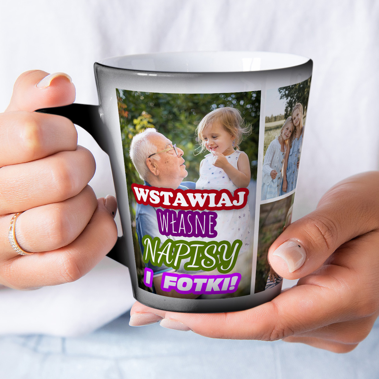 Kubek Magiczny Latte z Własnym Zdjęciem Napisem Nadrukiem Personalizowany - obrazek 4