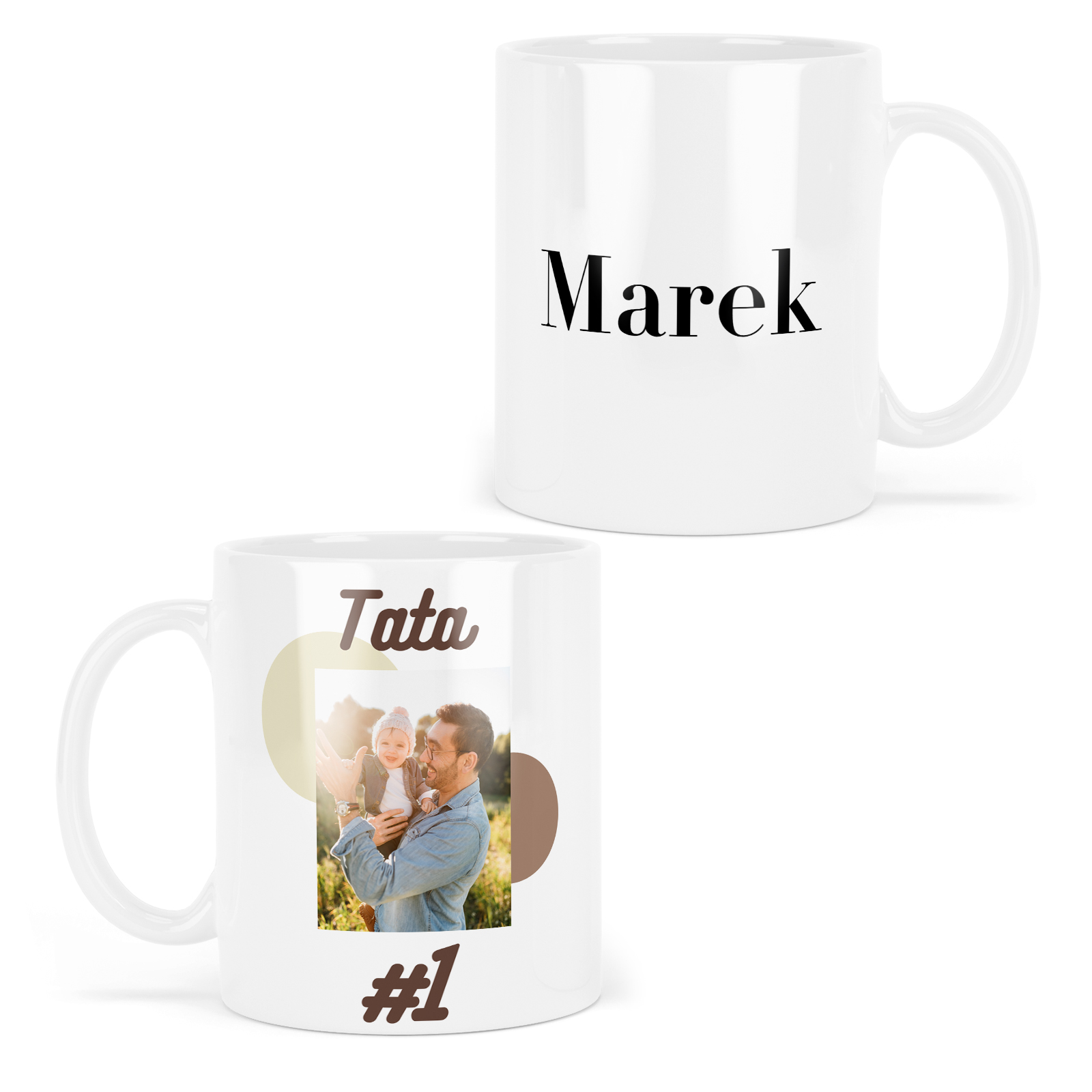 Kubek DLA TATY Tata #1 z Własnym Zdjęciem i Imieniem