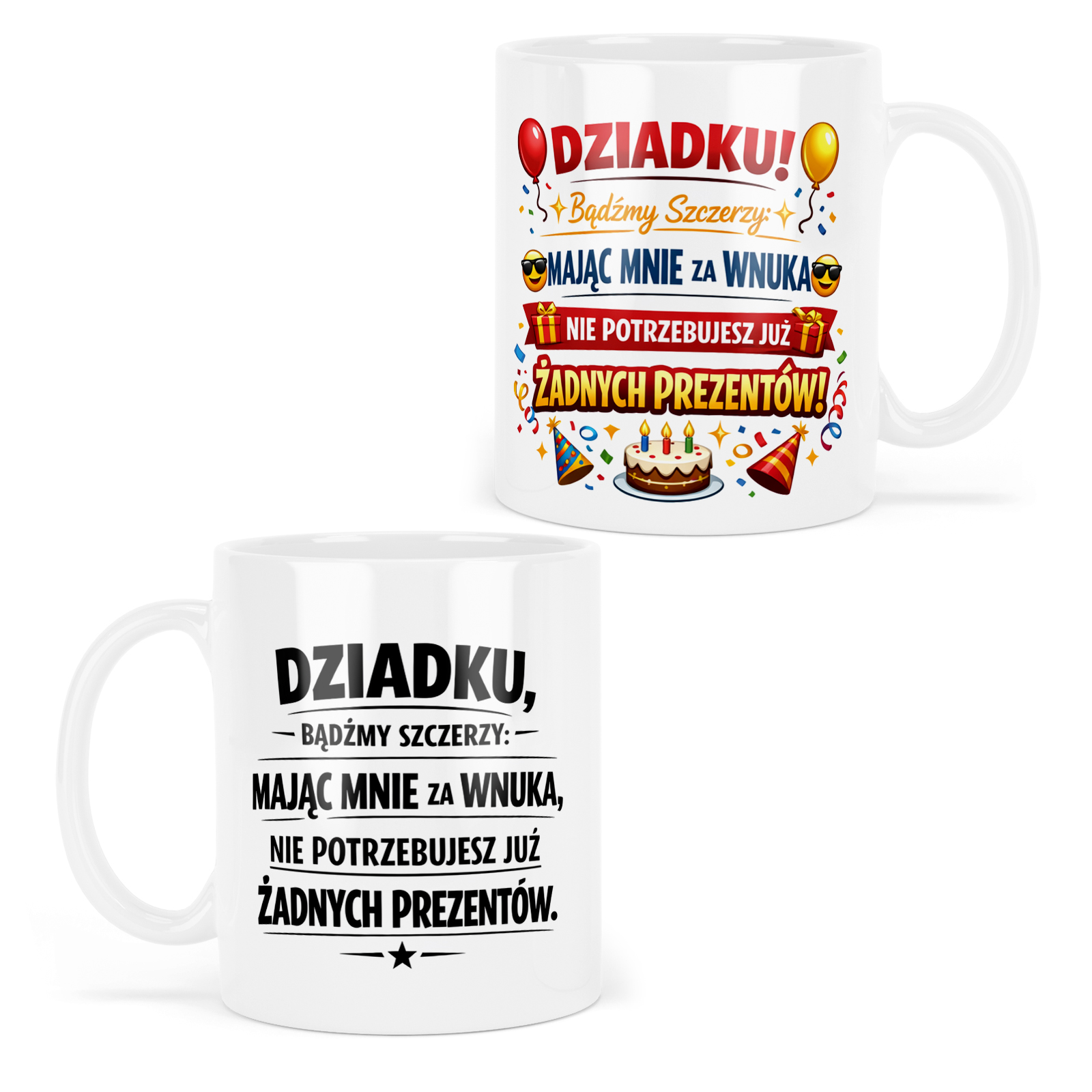 Kubek Prezent DLA DZIADKA od Wnuczka z Napisem