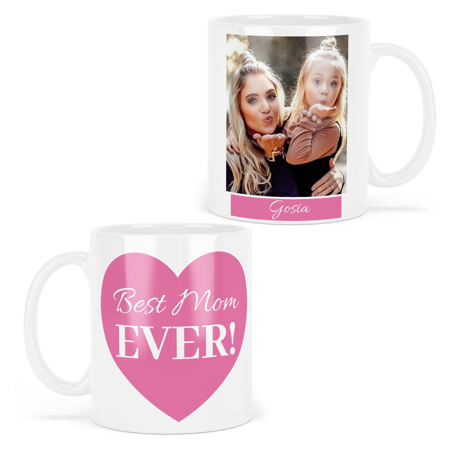 Kubek z Imieniem i Zdjęciem Prezent DLA MAMY z Własnym Nadrukiem Best Mom